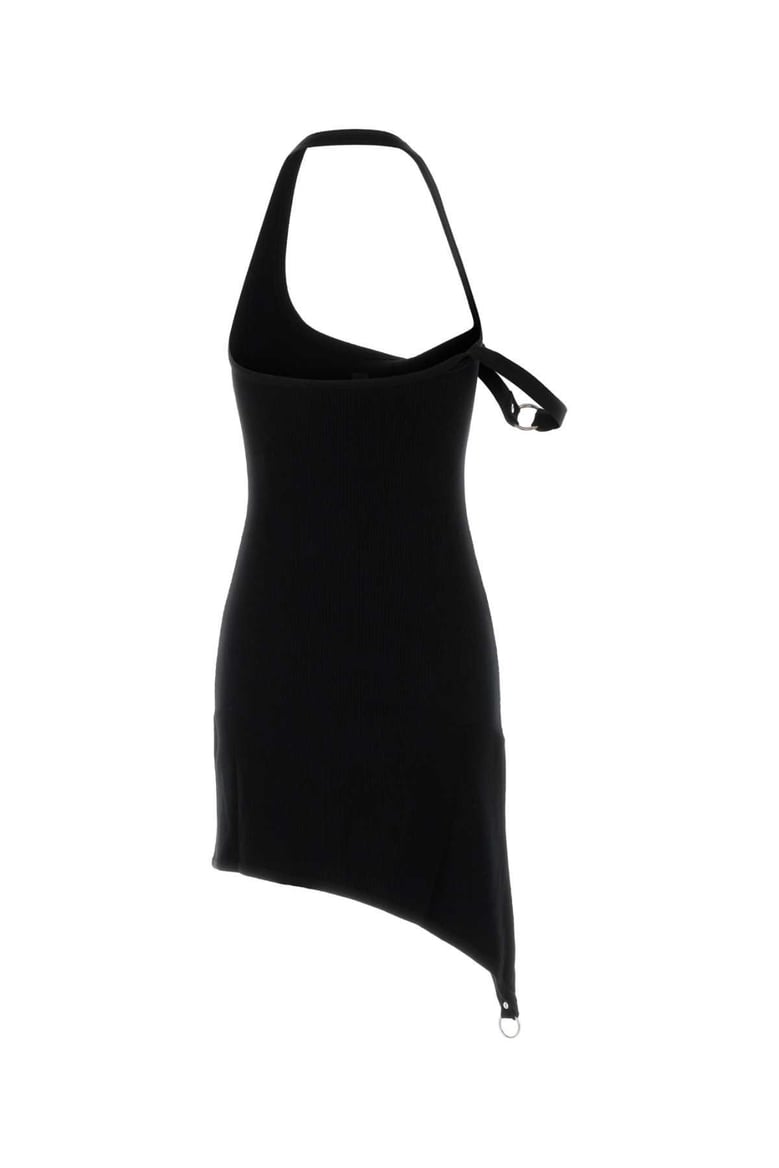 black viscose blend dress by Selfnex