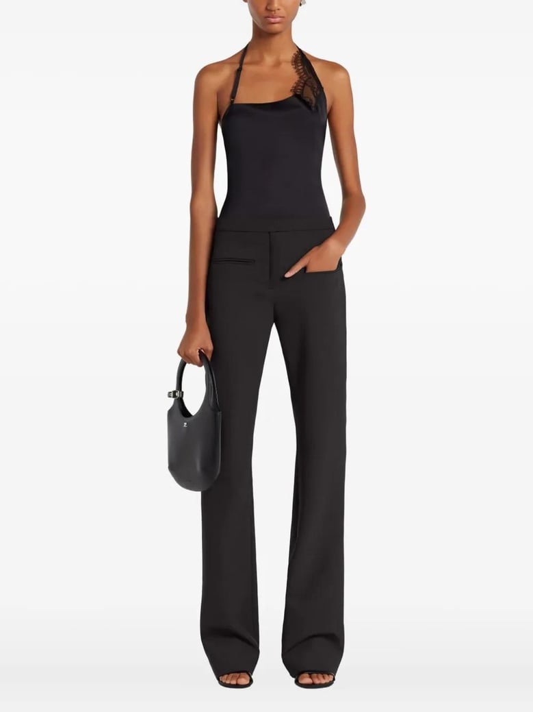lace asymmetrical top by Selfnex