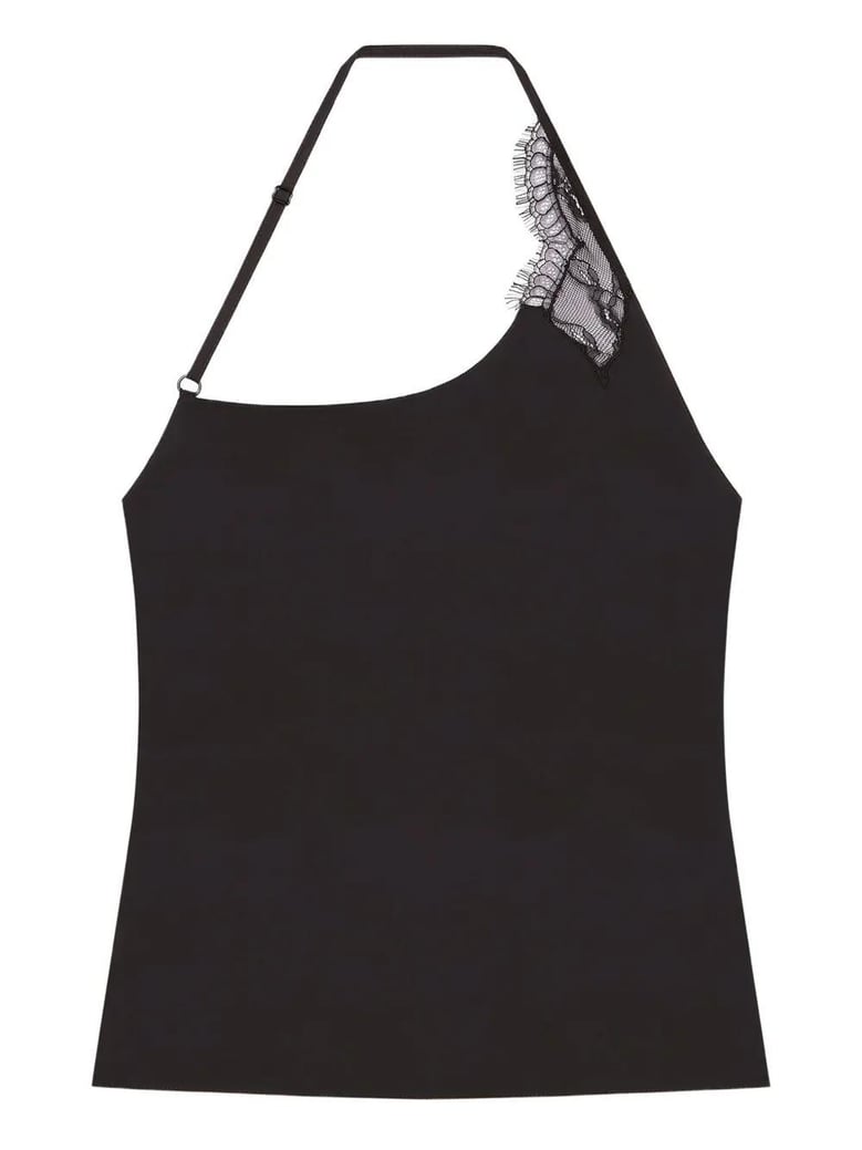 lace asymmetrical top by Selfnex
