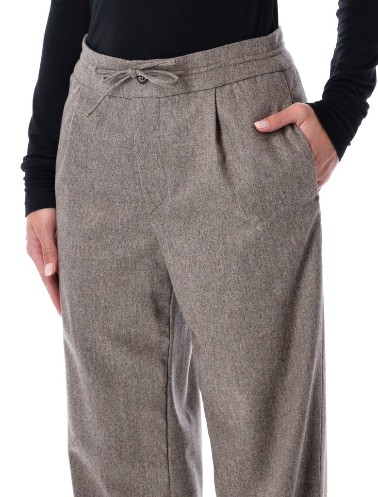 loulou de saison harlem wool-blend flannel trousers by Selfnex