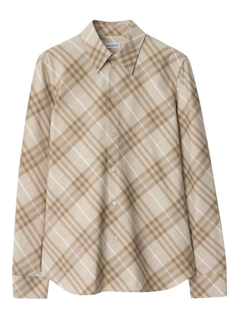 burberry london slim fit cotton check shirt by Selfnex