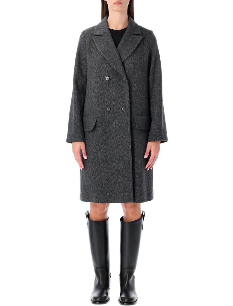 a p c ginny wool double-breasted coat by Selfnex