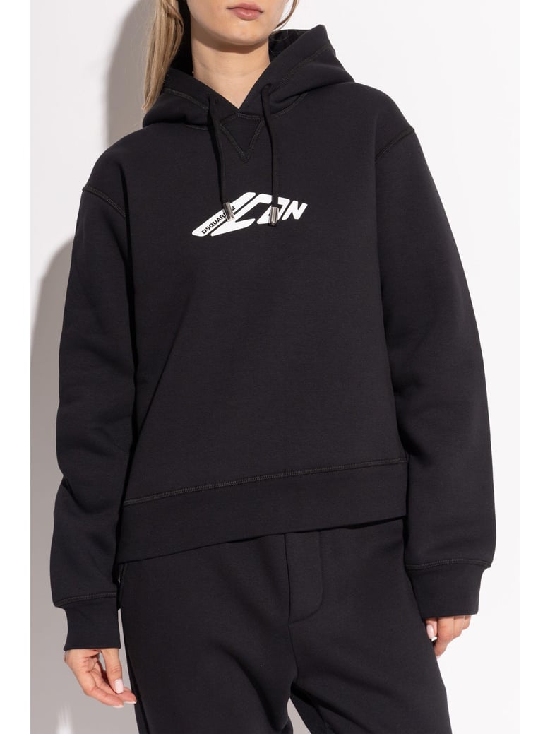 women black cotton blend sweatshirt by Selfnex