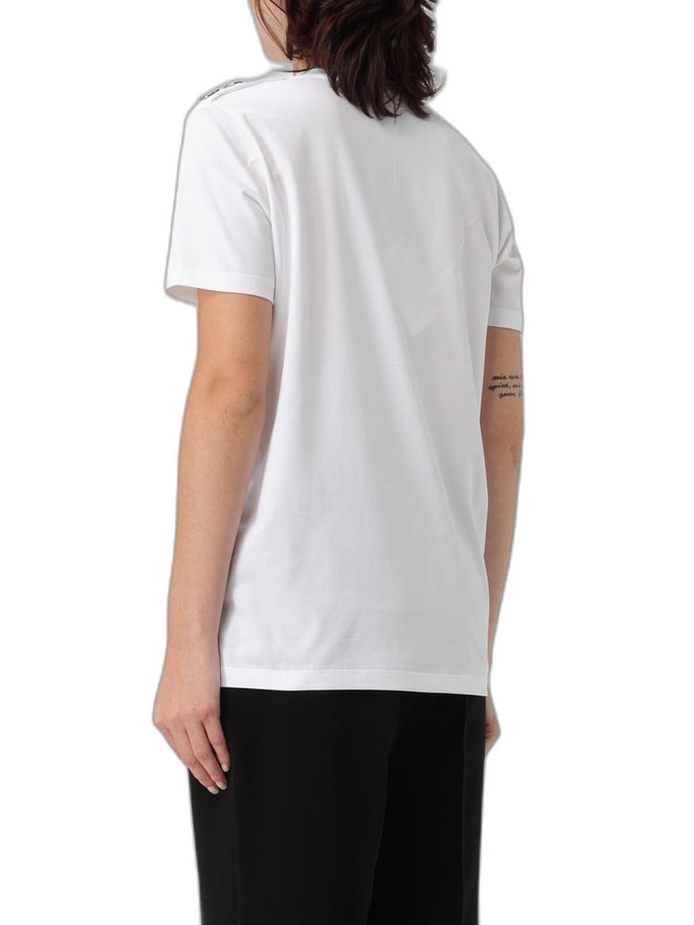 women white cotton t-shirt by Selfnex