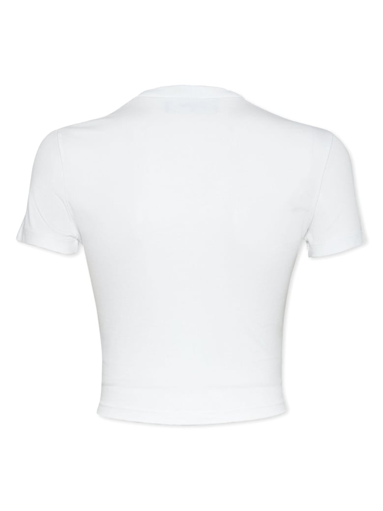 women white cotton t-shirt by Selfnex