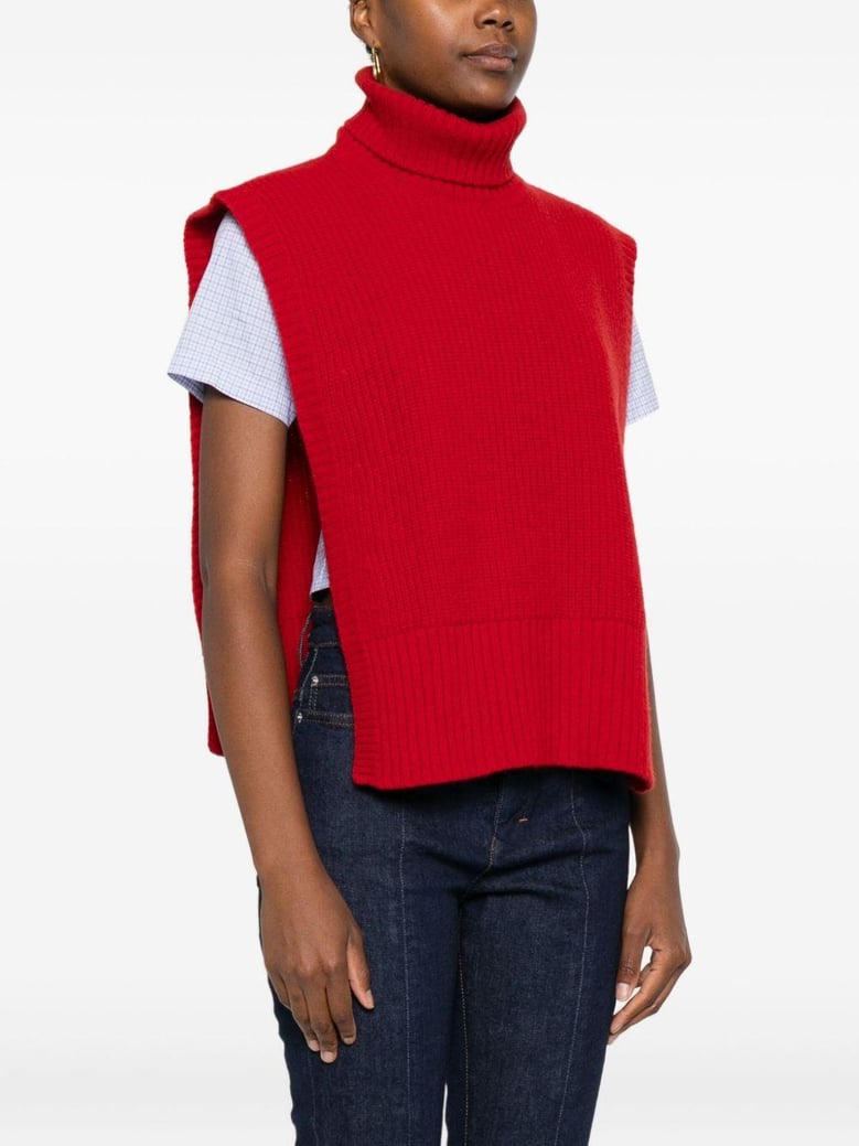 wool turtle-neck sweater by Selfnex