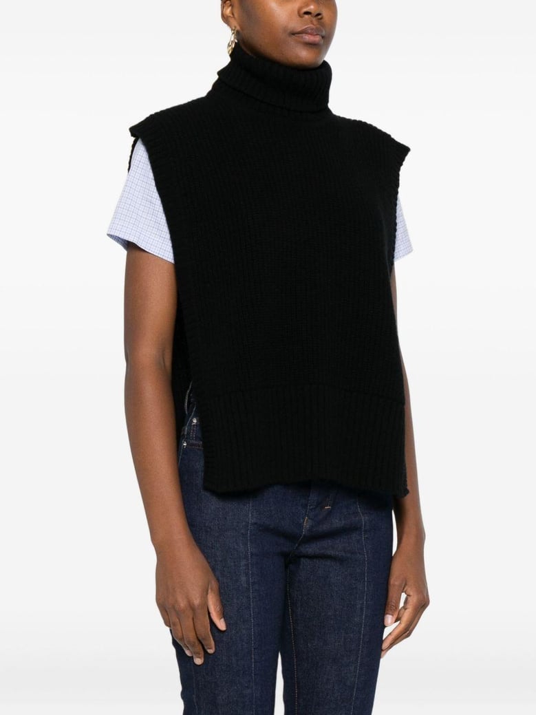 wool turtle-neck sweater by Selfnex