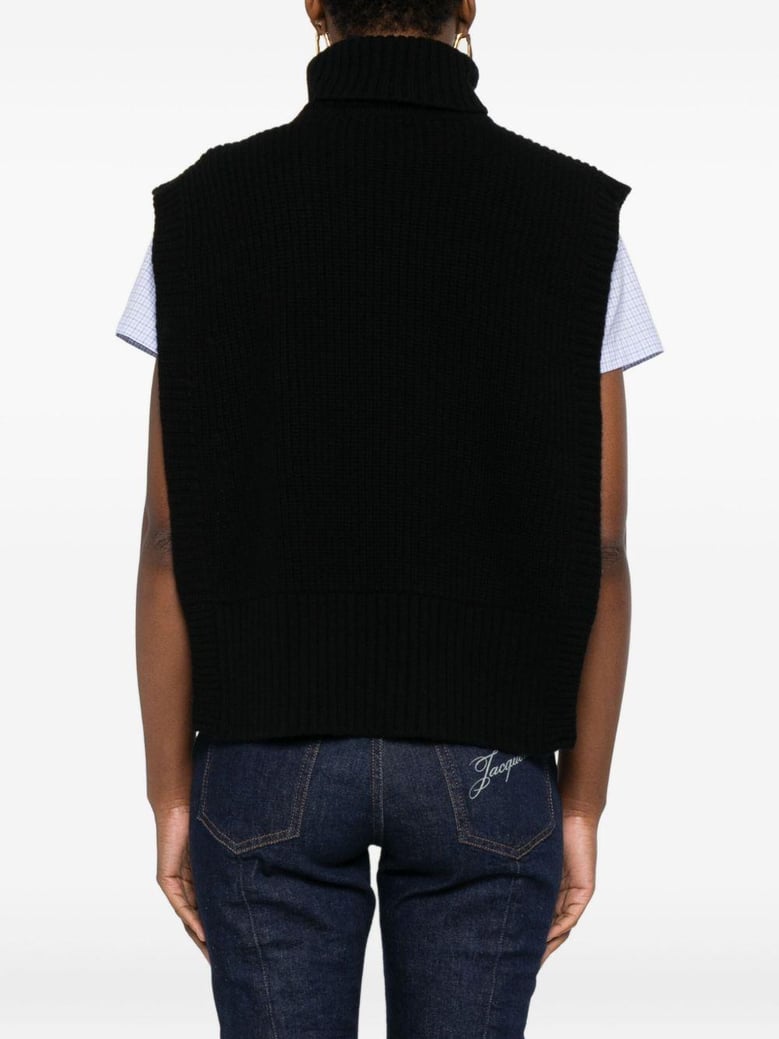 wool turtle-neck sweater by Selfnex