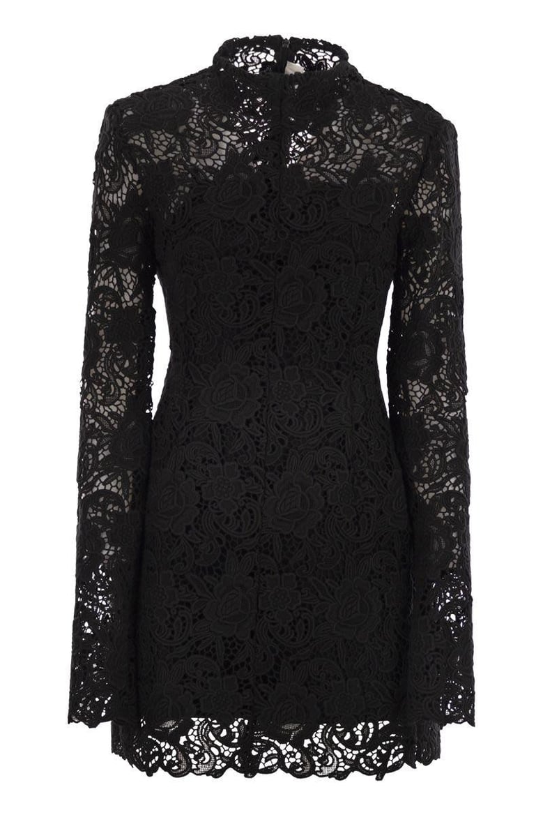 tefrite05 - short floral macramé dress by Selfnex