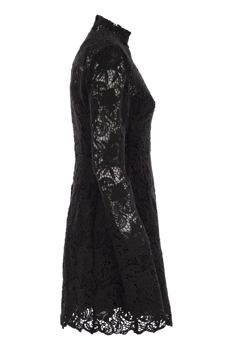 tefrite05 - short floral macramé dress by Selfnex