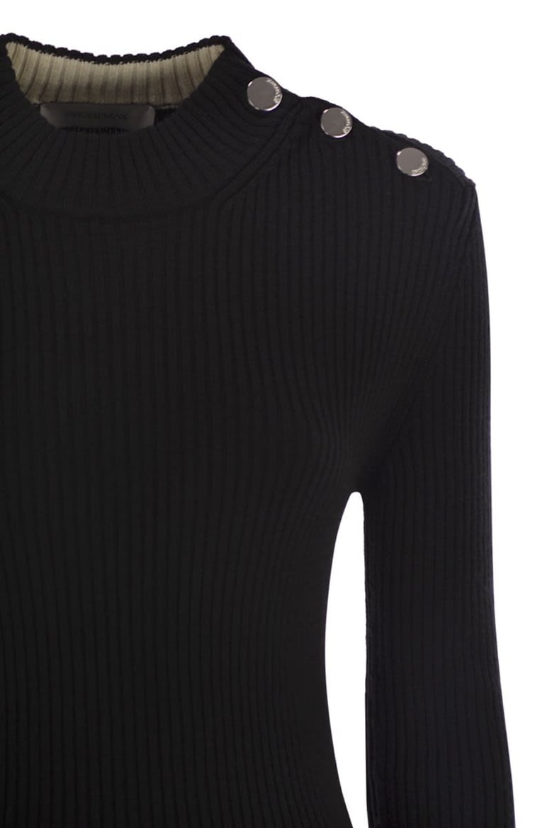 renania - fitted jumper with buttons by Selfnex