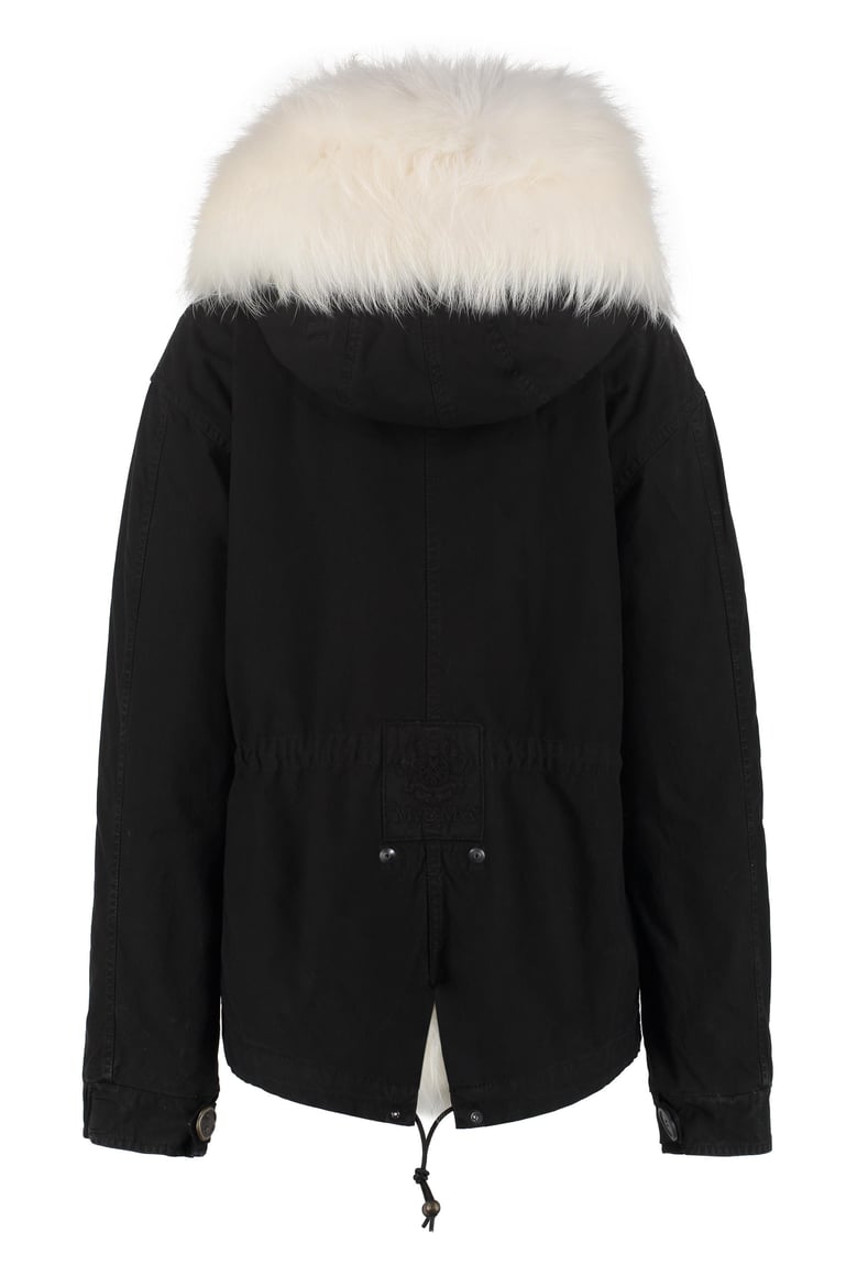 hooded short parka by Selfnex