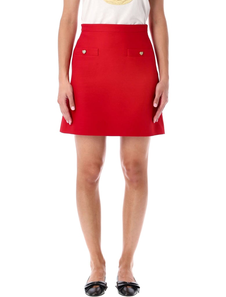 mini skirt in crepe couture by Selfnex
