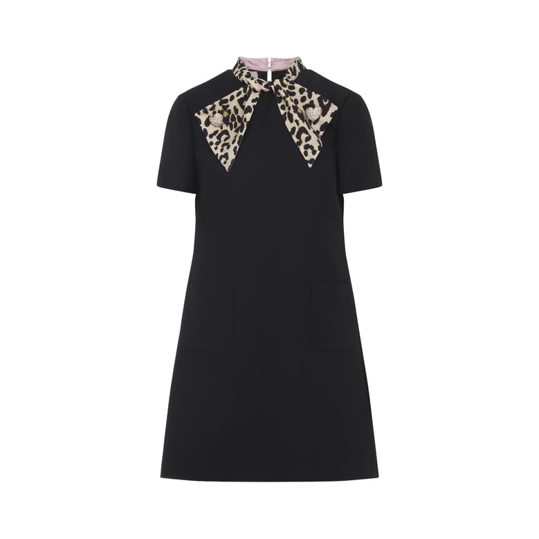 bow dress in couture crepe by Selfnex