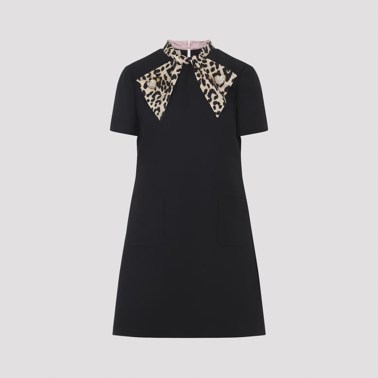 bow dress in couture crepe by Selfnex