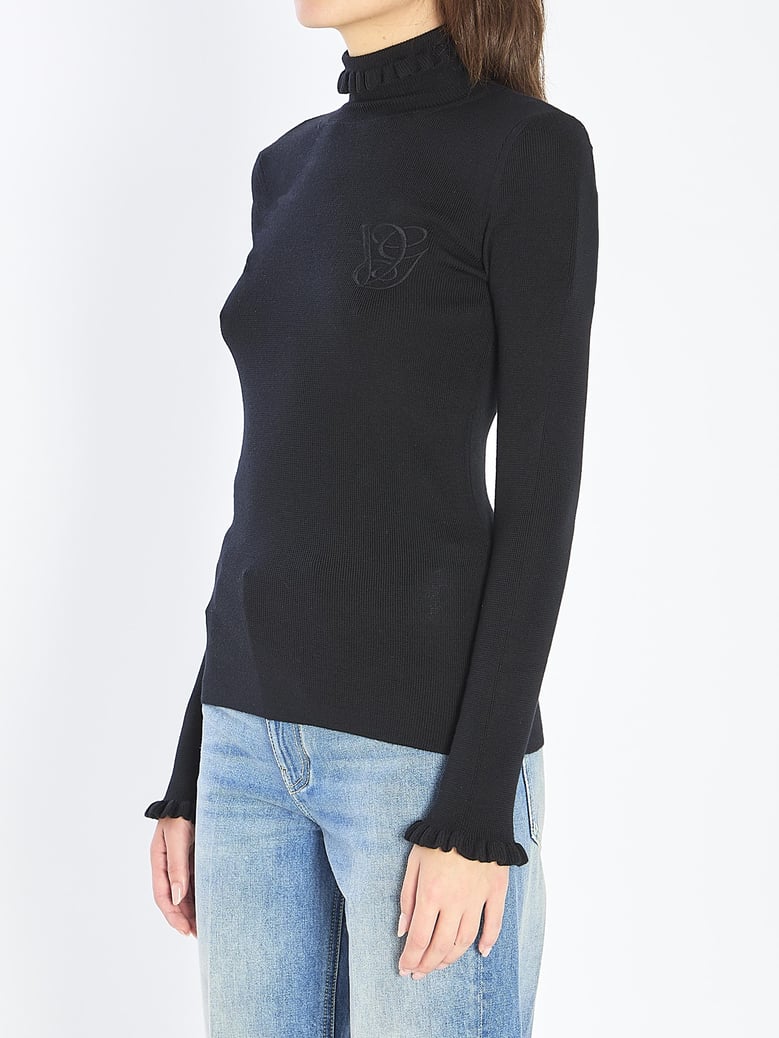 turtleneck with ruffles by Selfnex