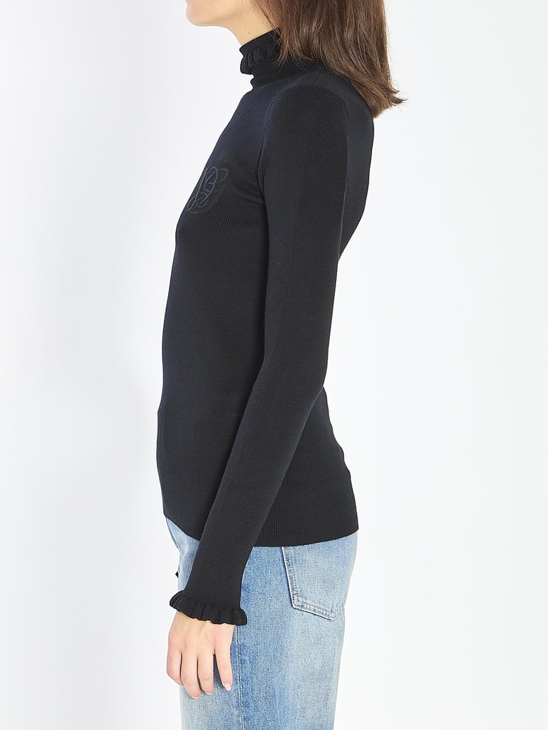 turtleneck with ruffles by Selfnex