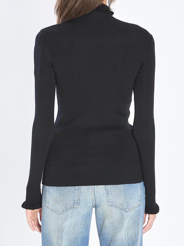 turtleneck with ruffles by Selfnex