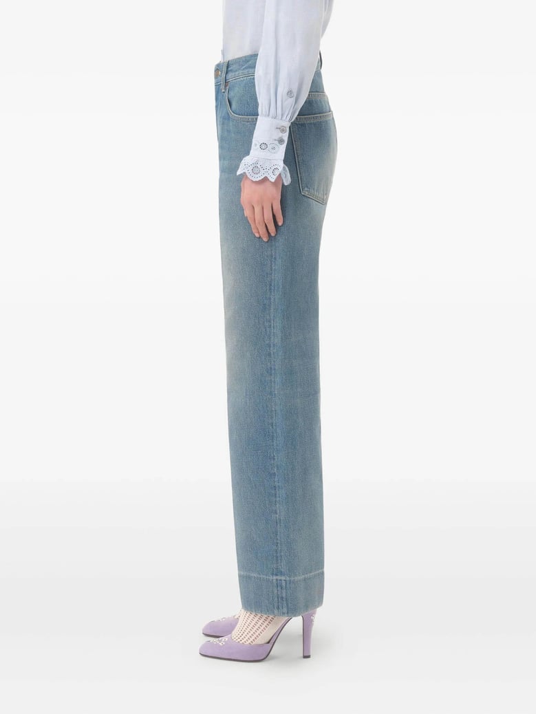 chez valentino denim pants by Selfnex