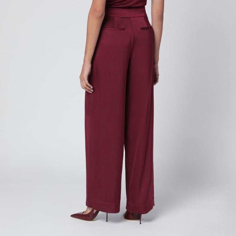 kyra trousers in blueberry satin by Selfnex