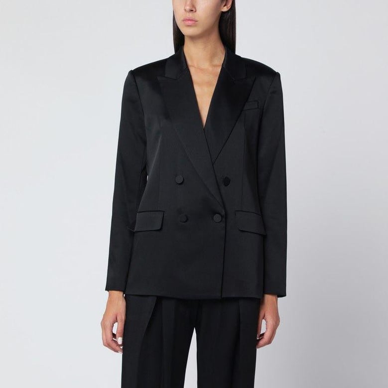 black double-breasted jacket by Selfnex