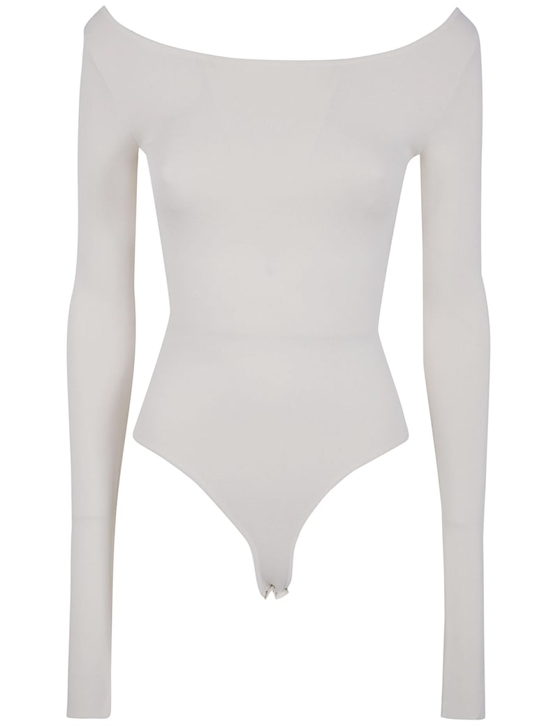 scoop neck bodysuit by Selfnex