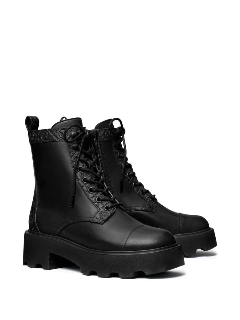 t-monogram lug ankle boots by Selfnex