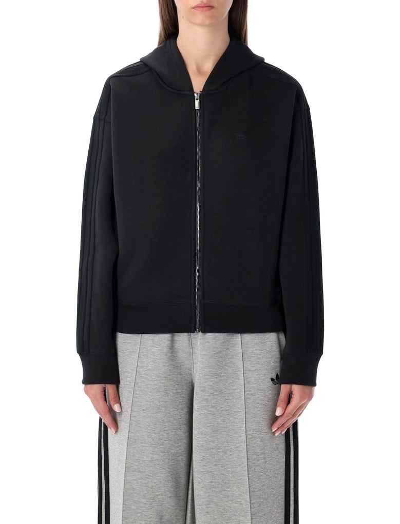 adidas originals black zip hoodie by Selfnex