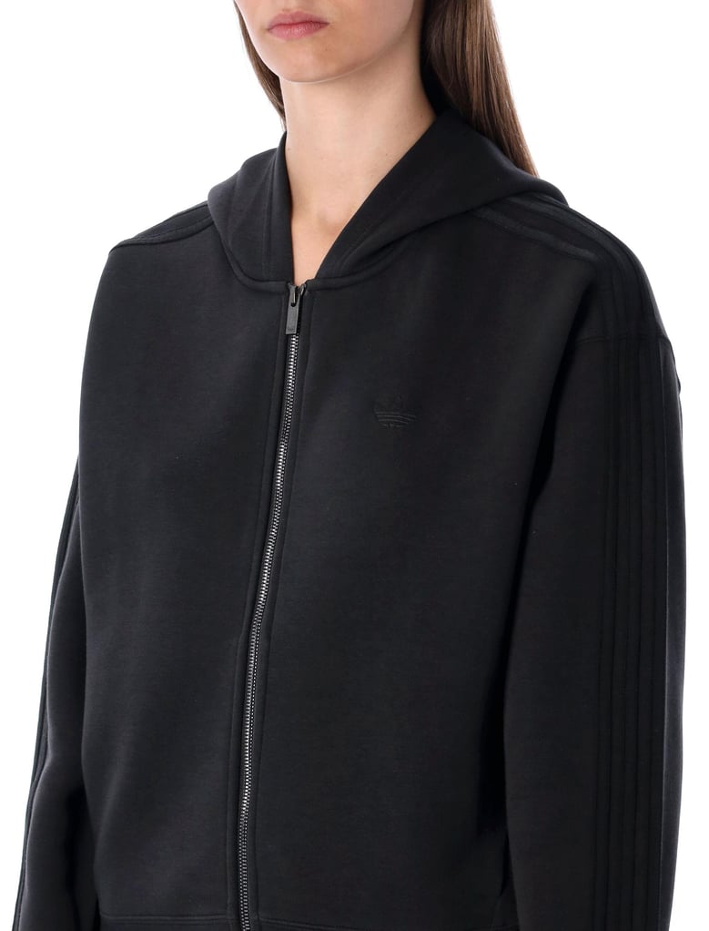 adidas originals black zip hoodie by Selfnex