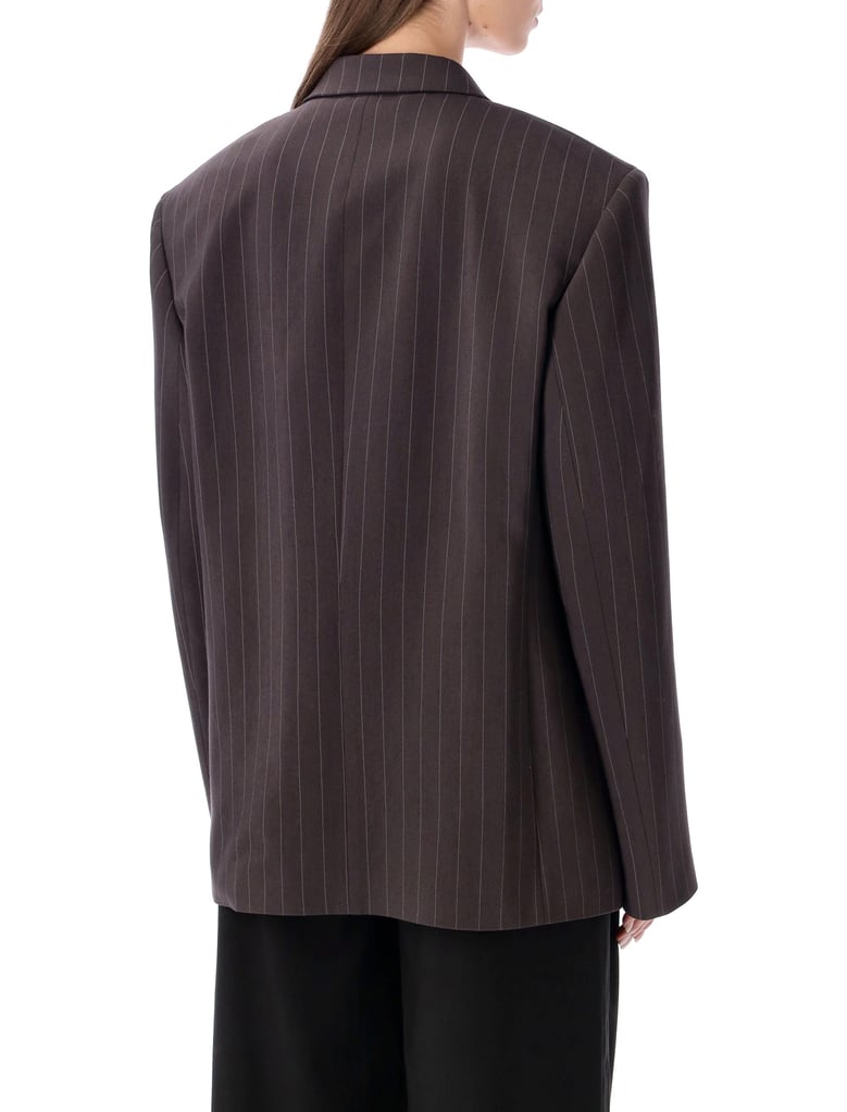 magda butrym pinstripe double-breasted blazer by Selfnex