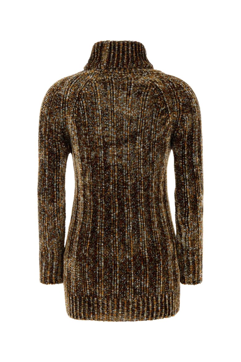multicolor chenille tagic sweater dress by Selfnex