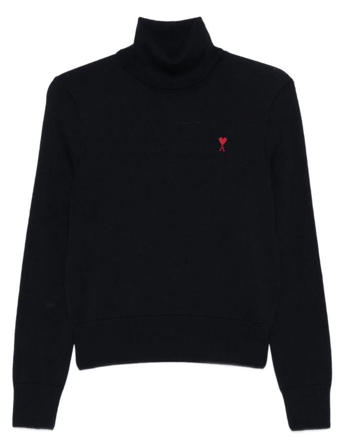 midnight blue wool sweater by Selfnex