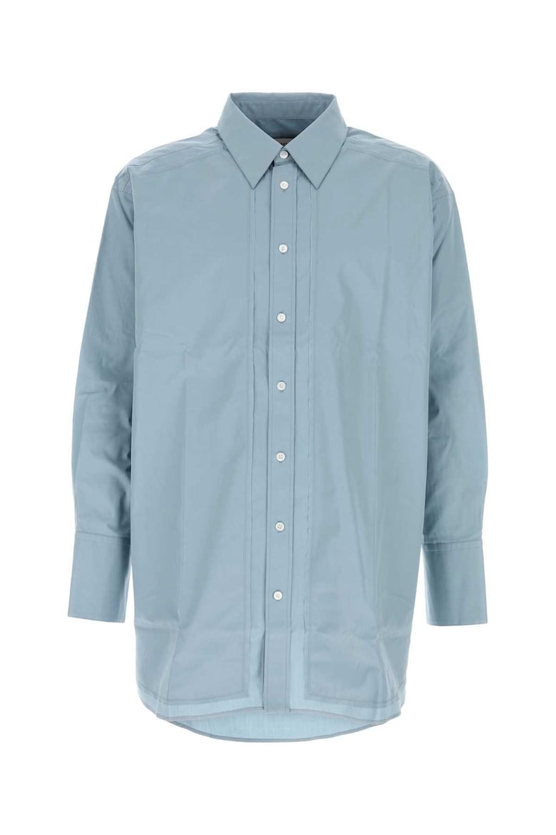light blue poplin shirt by Selfnex