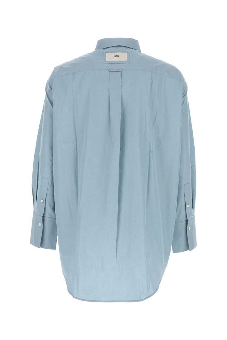light blue poplin shirt by Selfnex