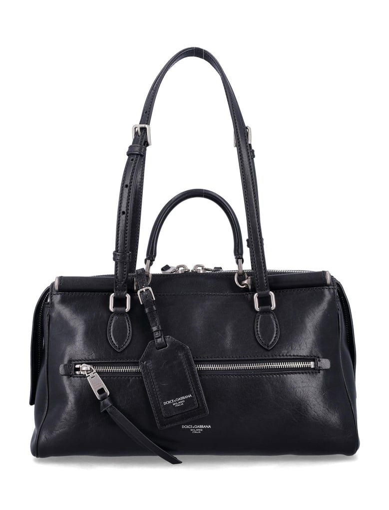 black leather vittoria handbag by Selfnex