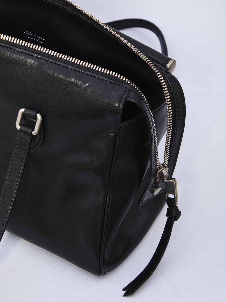 black leather vittoria handbag by Selfnex