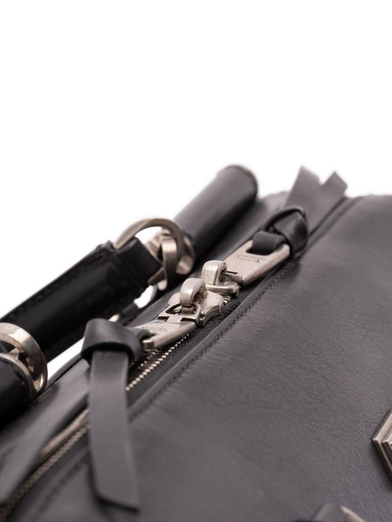 black leather vittoria handbag by Selfnex