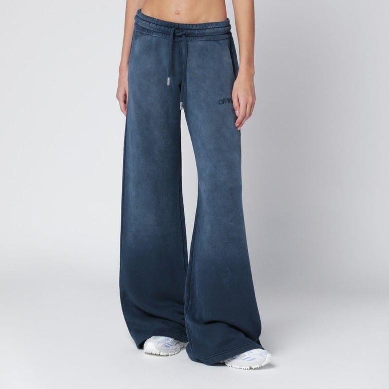 blue washedeffect jogging trousers by Selfnex