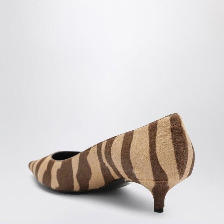 amelia pumps in zebraprint pony hair by Selfnex