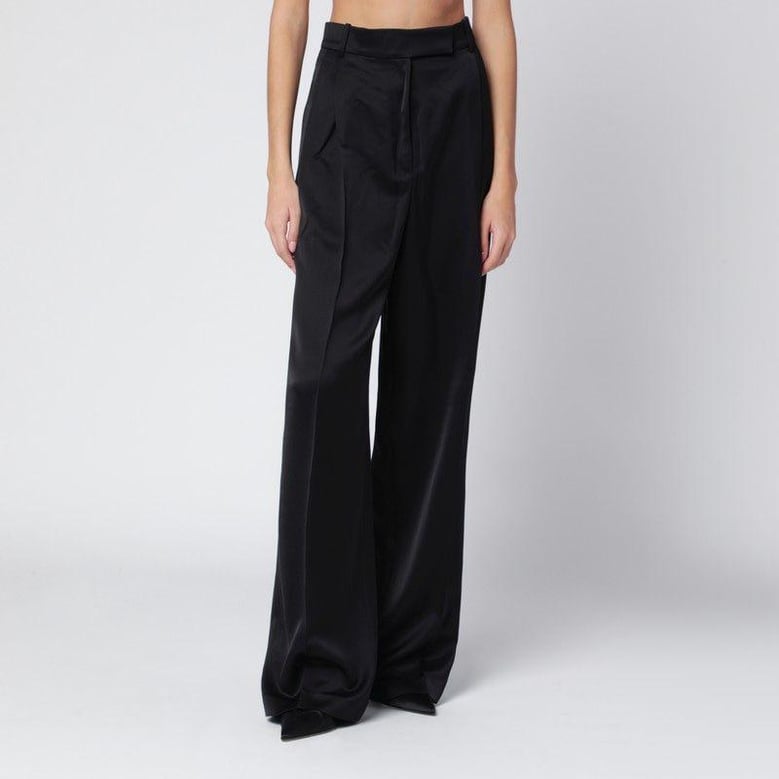 black satin trousers by Selfnex