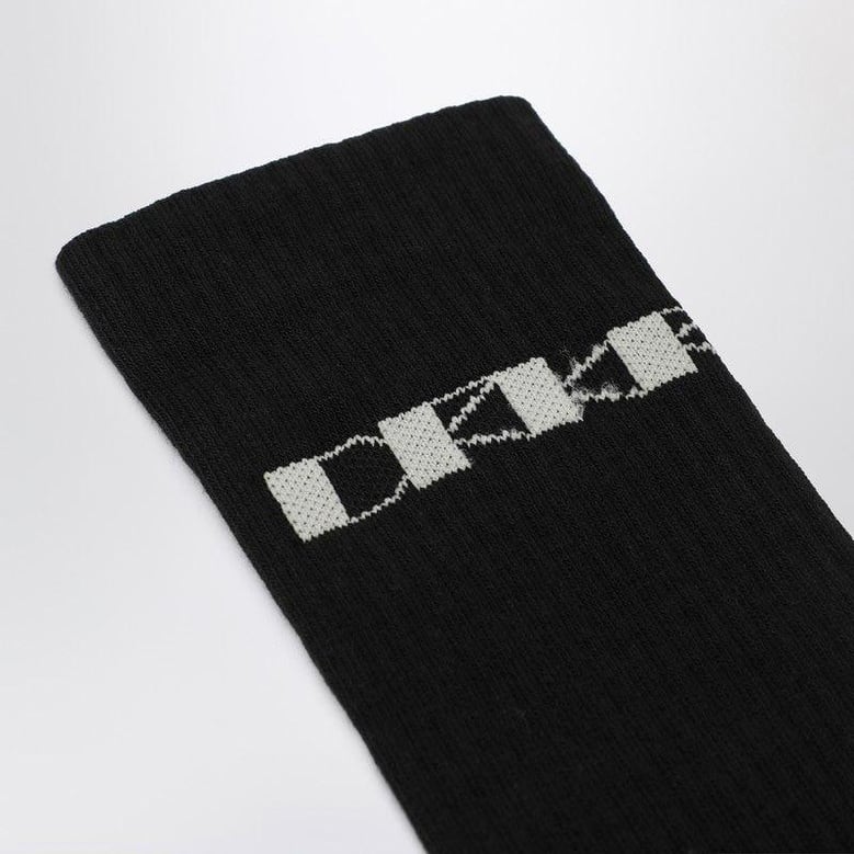 black cotton socks with logo by Selfnex