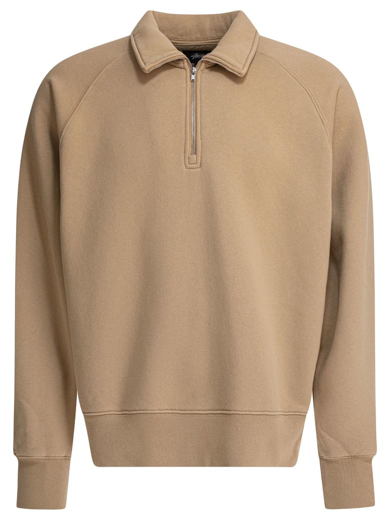 beige cotton polyester sweatshirt by Selfnex
