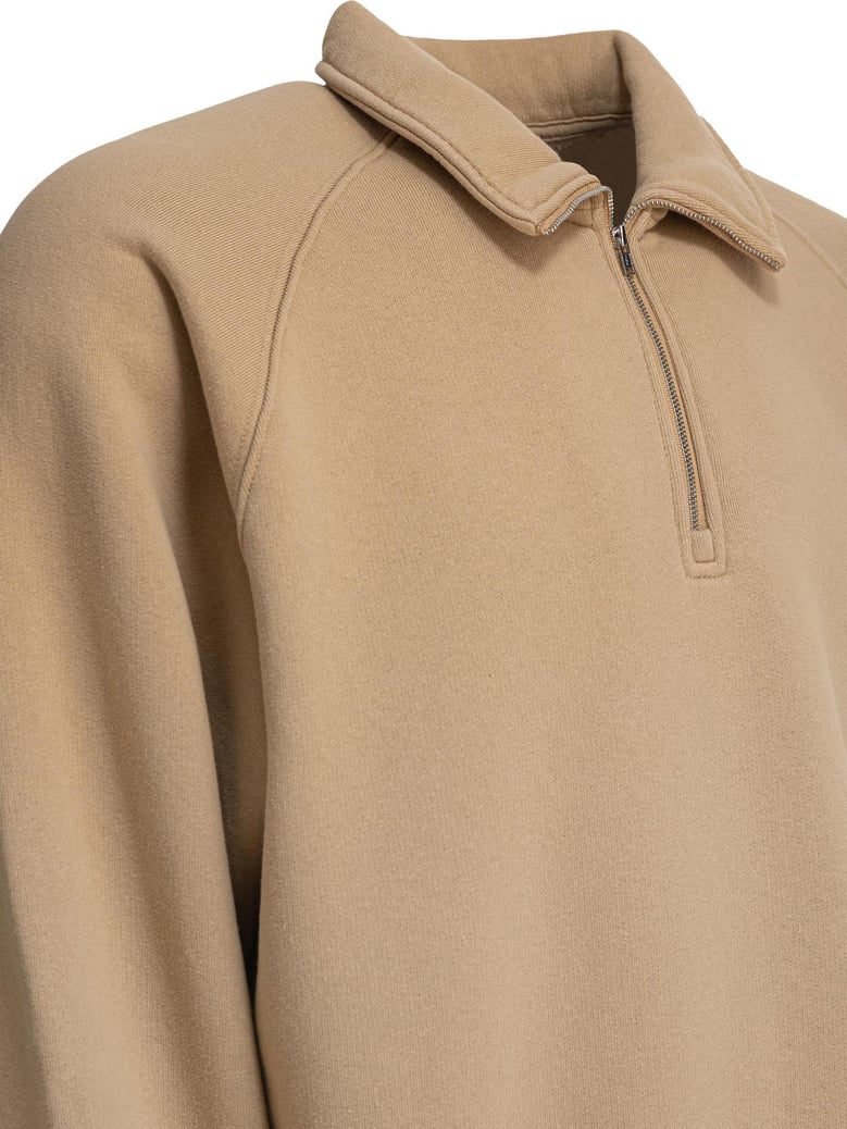 beige cotton polyester sweatshirt by Selfnex