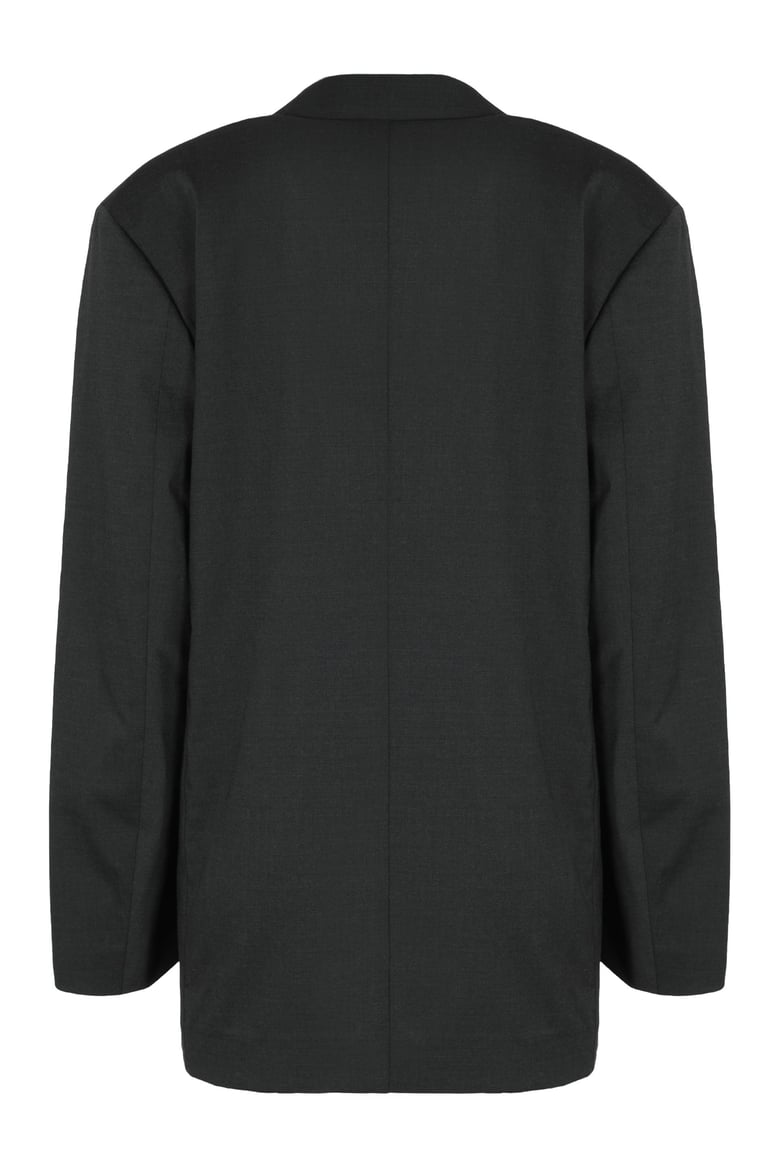 double-breasted blazer in wool blend by Selfnex