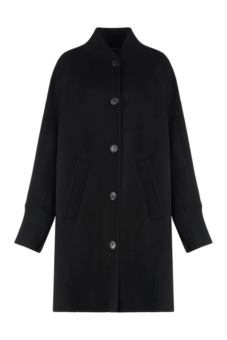 long coat in double fabric by Selfnex