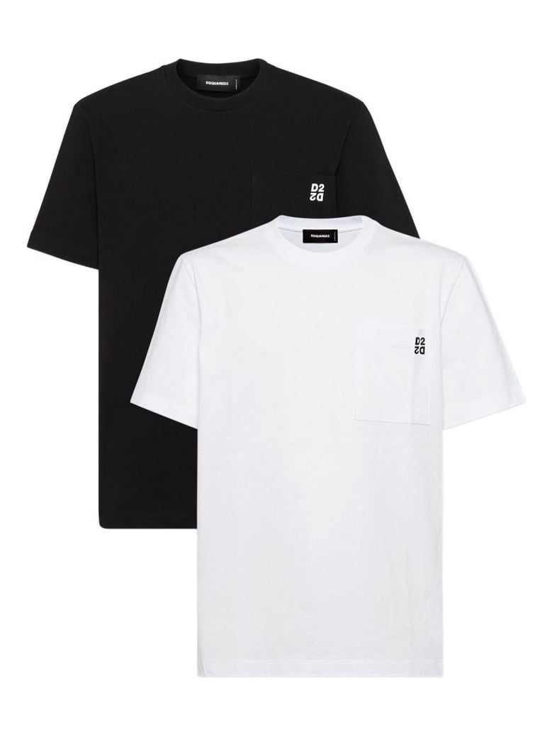 t-shirt white + black by Selfnex