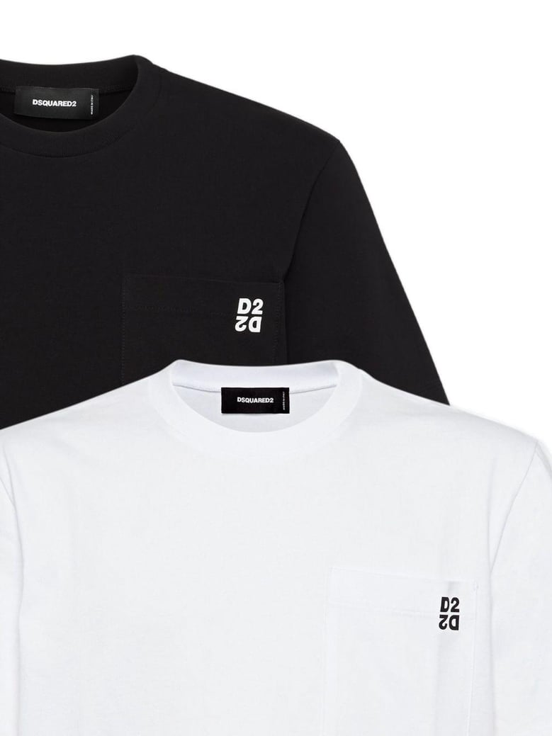 t-shirt white + black by Selfnex