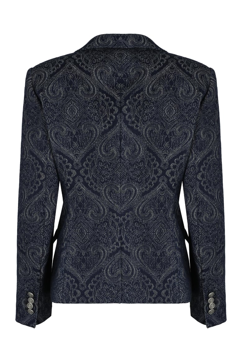 denim jacquard jacket by Selfnex