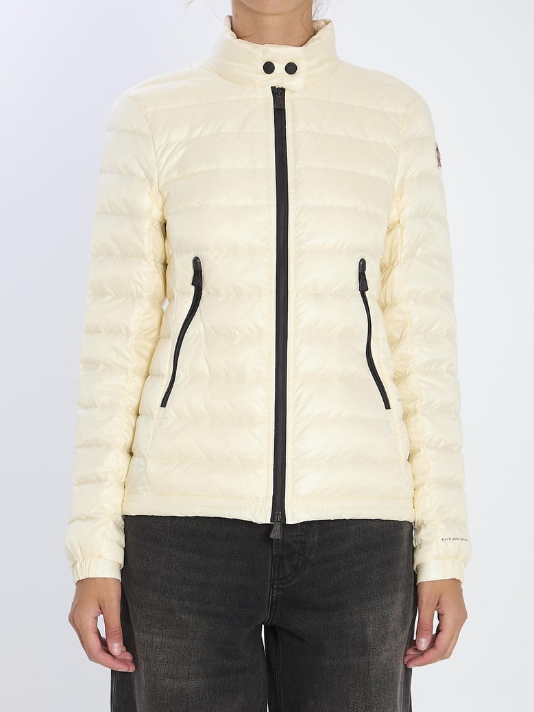ivory nylon walibi down jacket by Selfnex