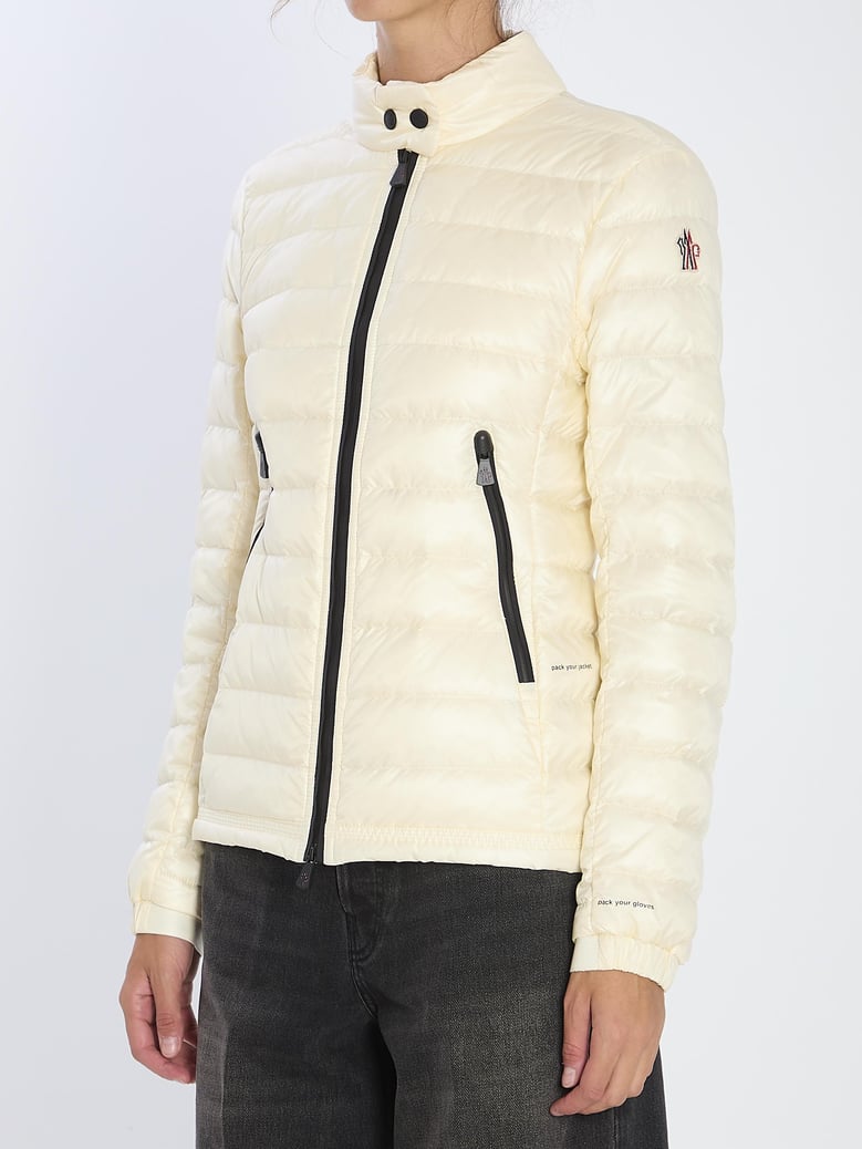ivory nylon walibi down jacket by Selfnex